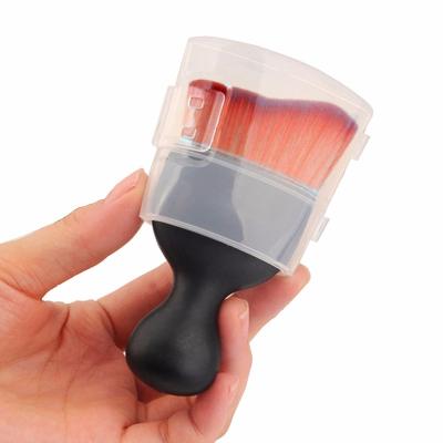 China Angular Blush Custom Logo Kawaii Simple Synthetic Hair Make Up Foundation Makeup Brush for sale