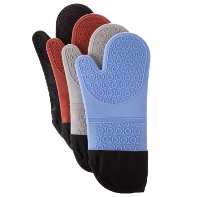 China Non Slip Heat Resistant Silicone Non Slip Lavish Oven Mitts Oven Gloves Slip Nottingham Wholesale Home for sale