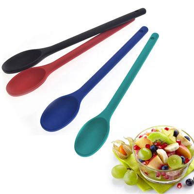 China 2021 Casual High Quality Cheap Silica Gel Honey Ice Cream Spoon Universal Multicolor Custom Made for sale