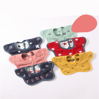 China 2021 Hot Sale Antibacterial Cotton Baby Saliva Cheap 100% Baby Bib For Kids for sale