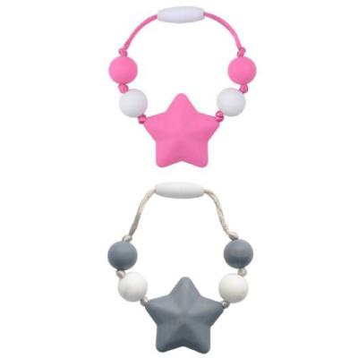 China Business Promotional Gift / Silicone Beads Baby Pacifier Chain Clip Silicone Baby Pacifier Holder for sale