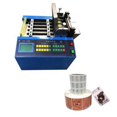 China CLOTHING PP PVC PET Vinyl Label Cutting Machine For Adhesive Label for sale