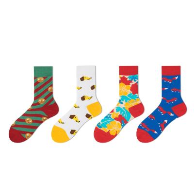 China Custom Funny QUICK DRY knit bump men women combed cotton socks ODM fashion custom happy socks for sale