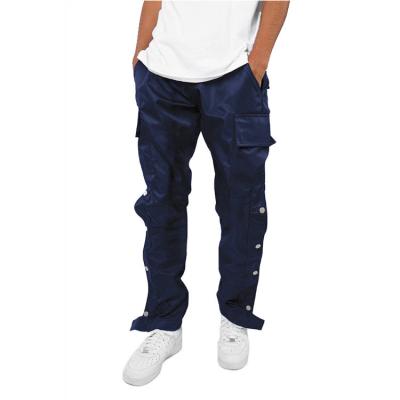 China Wholesale Anti-Wrinkle Male Drawstring Pants Jogging Men Hide Loose Trousers Multi Pockets Men Straight Fit Drawstring Pants for sale