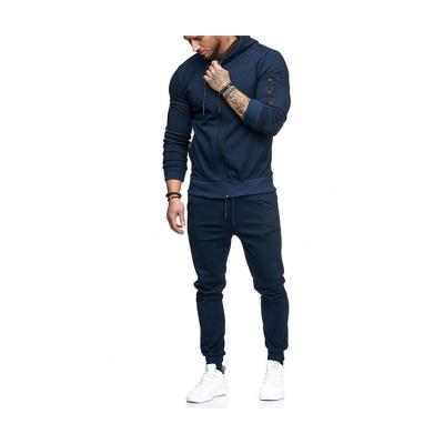 China Sports Wholesale Customized Good Quality Polyester Fiber Removable Hat Solid Color Men Sports Suit for sale