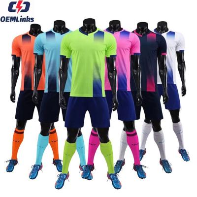 China Sets OEM Good Quality Wholesale Service Custom Logo Men Football Wear Sports Soccer Uniform Jerseys for sale