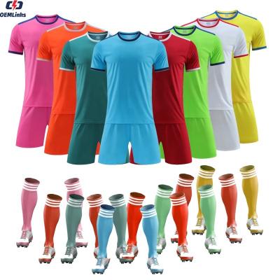 China Latest Top Quality Football Wear Soccer Jersey Sets Designs Full Sublimation Football Team Wear for sale