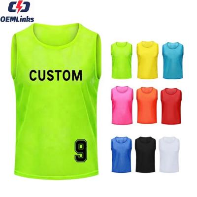 China Custom Good Quality Breathable Soccer Aprons Cheap Soccer Training Vest Mesh Soccer Vest Soccer Training Sets Bibs for sale