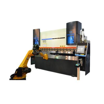 China Stainless Steel CNC Synchronized Press Brake Robotic Metal Bending Hydraulic Press Brake Training for sale