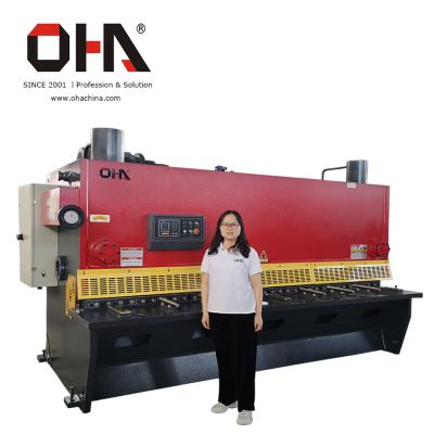 China Machinery Repair Shops OHA 20*4000 NC Hydraulic Sheet Metal Cutting Machine for sale