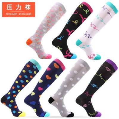 China Dropshipping Sustainable Compression Socks Knee High Running Compression Socks For Men And Women Customized Sport Stocking Socks for sale