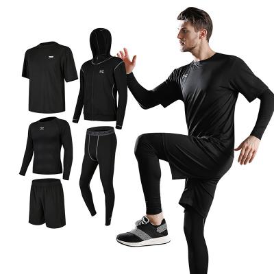 China Wholesale Breathable Men's Tight Sportswear Gym Fitness Clothing Workout Training Ropa Deportiva Running Tracksuit for sale