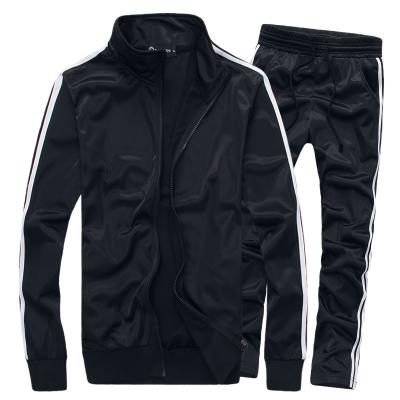 China Breathable Slim Fit White Mens Jogging Suits Sportswear Fabric Gym Polyester Jogging Tracksuits Sets For Men for sale