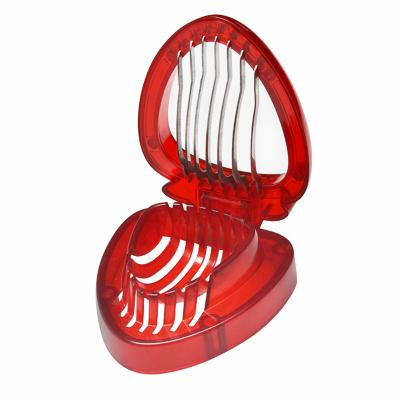 China New Viable Fruit Dessert Stainless Steel Blade Strawberry Slicer Kitchen Tool Cutter for sale