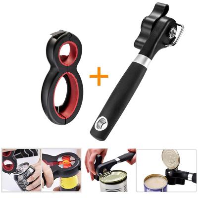 China New multifunctional viable 6 in 1 can opener and jar opener set for cans lid for sale