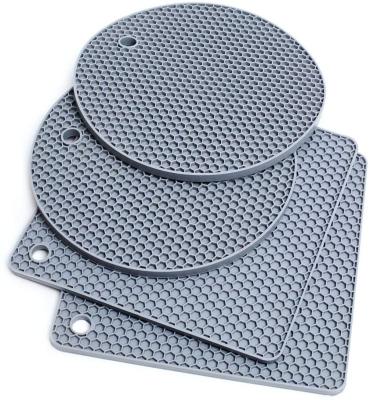 China Viable Tripod Mats Hot Pot Holders Drying Mat For Hot Dishes Hot Pads 4pc Silicone Set for sale