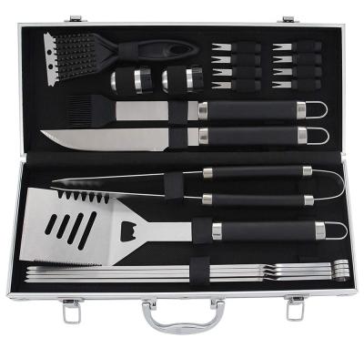 China Easily Cleaned BBQ Tool Kit With Soft TPR Handle Grill BBQ Brush for sale