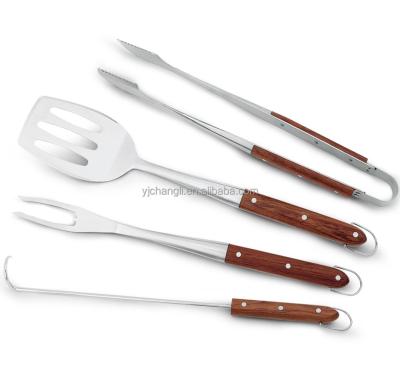 China Easily Cleaned Factory Direct Professional Wooden Tool Handles BBQ Set for sale