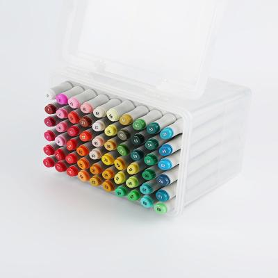 China Wholesale Office Sketch Alcohol Based Markers With Dual Tips Color Marker Set for sale