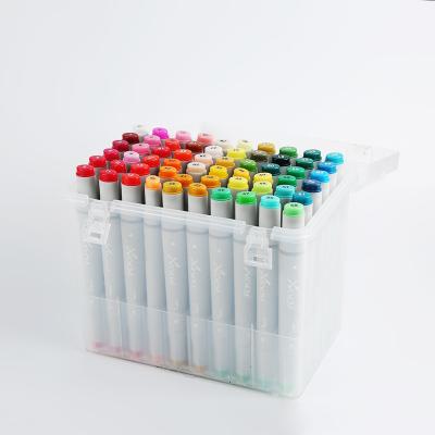 China Architecture Factory School Marker Set Multi Color 30 Marker Pen Dual Tip Markers For Sketch for sale