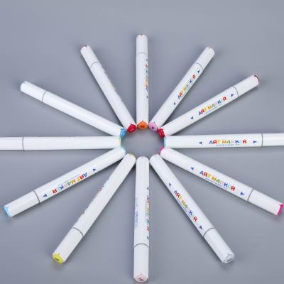 China Hot Selling168 Drawing Colors Dual Tip Art Markers, Permanent Marker Pens Alcohol Art For Kids Markers for sale