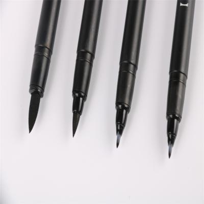 China Calligraphy Writing 3 Sizes High Quality Black Hand Brush Lettering Pens Calligraphy Pen for sale