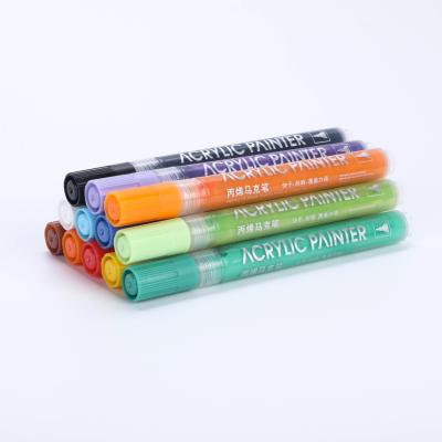 China School Acrylic Paint High Quality Water Based Markers Permanent Marker Pen For Rock Painting for sale