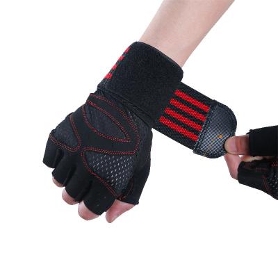 China Hot Sale Black Unisex Weightlifting Gloves Cycling Gloves Tie Up Gloves For Sport for sale