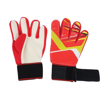 China finger & New Design Professional Leather Thumb Protection Finger Soccer Football Bule Goalkeeper Gloves for sale