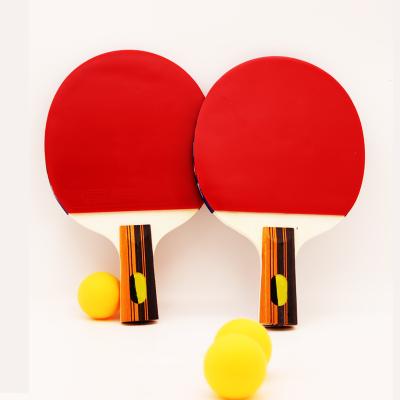 China Poplar manufacturers supply red ping pong rackets professional waterproof ping pong racket for adults for sale