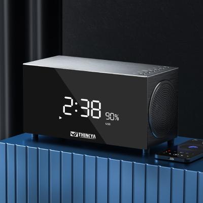 China New Charge AirPlay 2022 Portable Alarm Clock FM Radio Music BT Outdoor Speaker Smart Wireless Night Light Home Speaker for sale