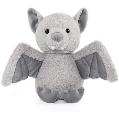 China Eco-friendly QunZe 14 Inch Goth Halloween Plush Bat Plush Toys Soft Furry Bat Toy Blue Stuffed Toy Customized Bat Toys for sale