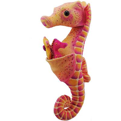 China Eco-Friendly Seahorse Stuffed Plush Toy Gifts For Babies Kids 11.5 Inches Custom Seahorse Plush Doll On Bed Sofa for sale