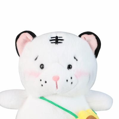 China Eco-Friendly Ready To Ship Sleeping Doll Toy Plush Baby Doll Cartoon Tiger Soft Plush Toys for sale