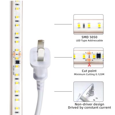 China LANDSCAPE factory direct sale 50m no outdoor wide yellow driver silicon led strip light for sale