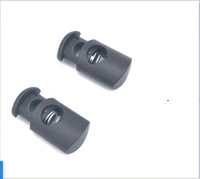 China Nickel free spring push button for garment, ABS plastic spring stopper, rope lock for bag for sale