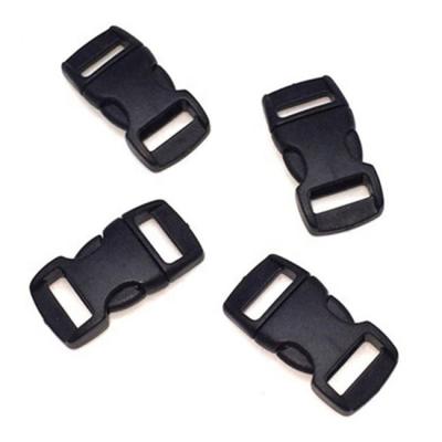 China Nice Comfortable Black Material Durable Wholesale Colored Plastic Touch Side Release Buckles For Suitcase for sale