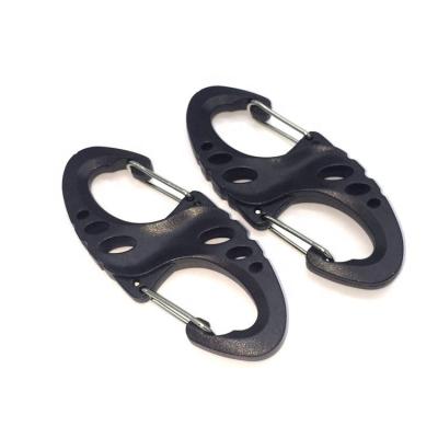 China Eco - Friendly Wholesale Plastic Climbing Button Carabiner Bag Buckle for sale