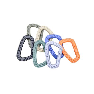 China Lightweight Quick Release Carabiner D Shape Plastic Carabiner Clip Outdoor Climbing Carabiner Hooks for sale