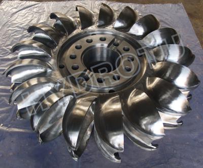 China Edelstahl 0Cr13Ni4Mo schmiedete CNC-Peltonturbine-Läufer/Pelton-Rad mit Durchmesser unter 2.5m zu verkaufen