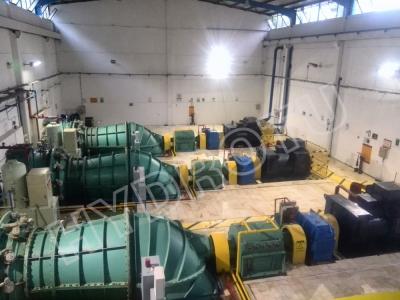 China Turbina hidráulica micro de la cabeza del agua baja/turbina del agua con el corredor de regla lleno en venta