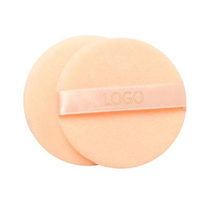 China Free Samples Eco-Friendly Wholesale Cosmetics Factory Cosmetic Powder Puff Special Loose Soft Cotton Sponge Powder Puff Material for sale