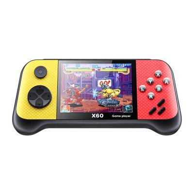 China Support Multi Players X60 Handheld Portable Fighting Game Player 3.5 Inch Gamepad Arcade Game Box TV Video Game Console for sale