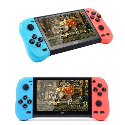 China Support Multi Players 6800 Game Bit X50 Handheld Game 5.1 Inch Retro Portable Video Game Console for sale