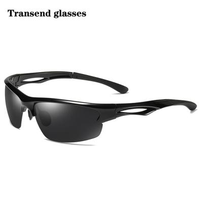 China Fashion Sunglasses Trending Wholesale2021 High Quality tr90 Custom Logo Polarized Night Vision Sports Yellow Sunglasses for Men for sale