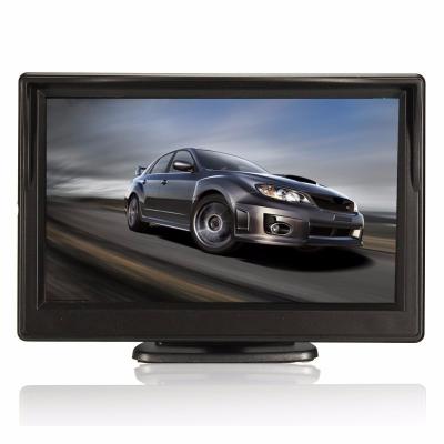 China 2 videoinput Reservemonitors voor Auto's, Monitor 5 van de Auto Omgekeerde Camera“ Vertoningsgrootte Te koop