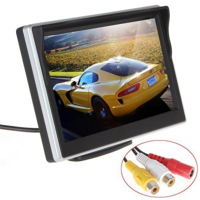 China Cámara color plata del revés del coche con el monitor LCD, tiempo de respuesta del sistema 30ms del monitor de la vista posterior en venta