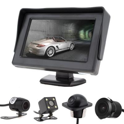 China Formato universal do sinal do brilho alto NTSC do monitor 300cd/M2 do LCD do Rearview do carro à venda