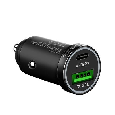 China Metal Palladium 20w QC3.0 Fast Car Charger Charging Adapter Mobile Phone Car Mobile Phone/Ipad/Camera/PDA/MP3 Aluminum Alloy for sale