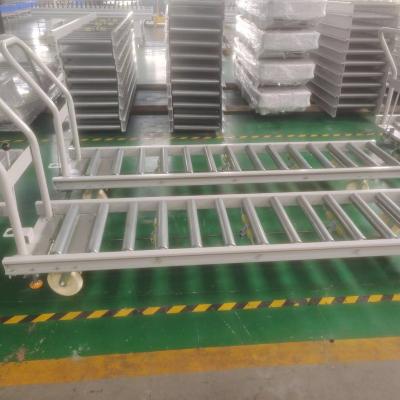 China Industrial Roller Conveyor Newcomer Portable Flexible Parts Transfer Cart for sale